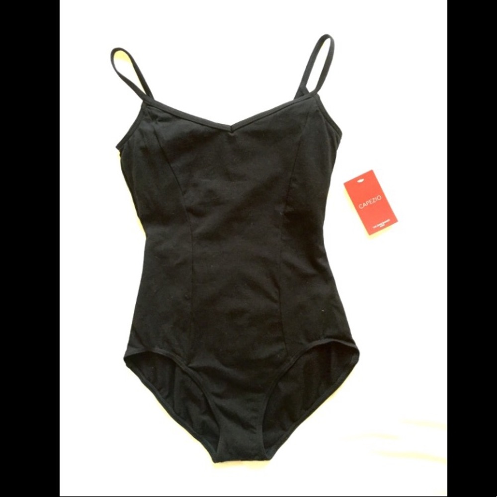 Black Capezio Camisole Leotard w/ Princess Seams